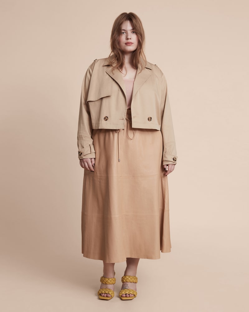 Cropped trench coat discount